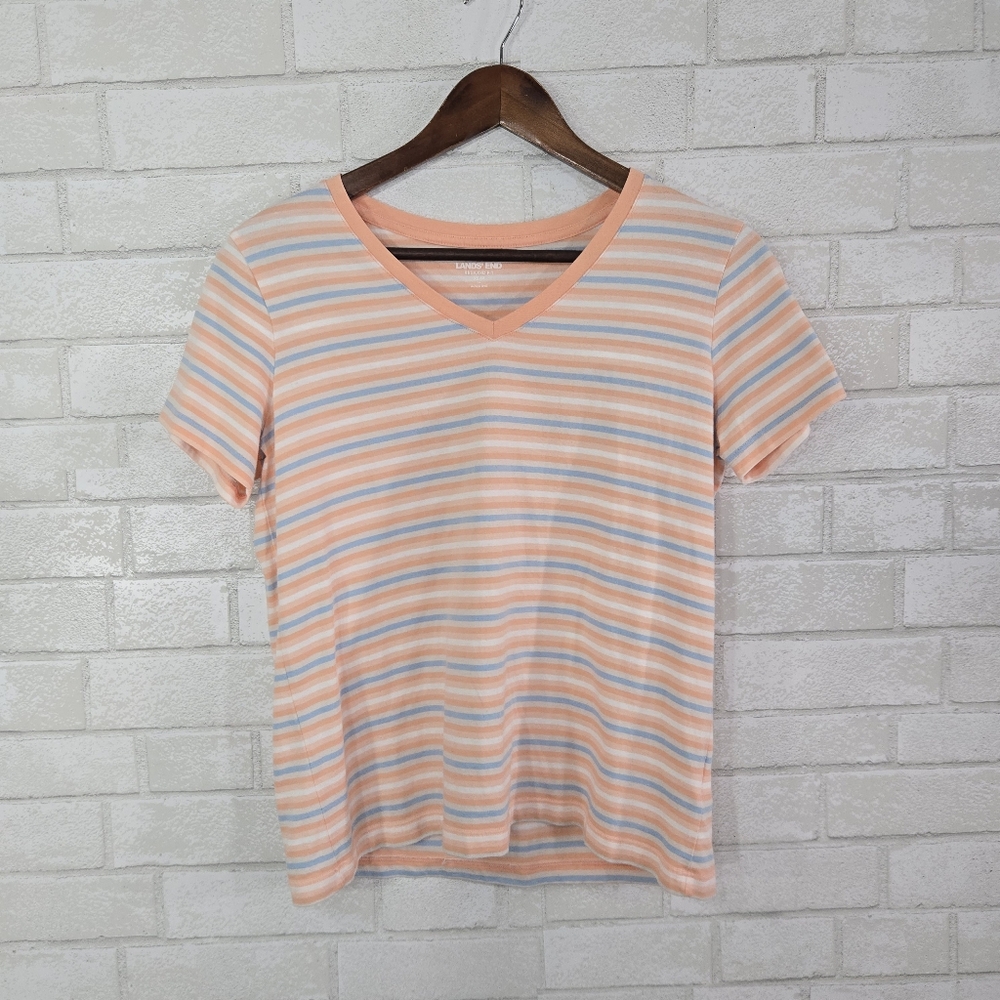 Land's End relaxed fit stripe tee